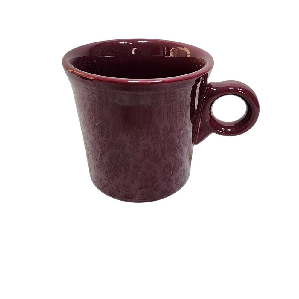 Fiestaware Vintage Claret Colored Ring Handle Mug